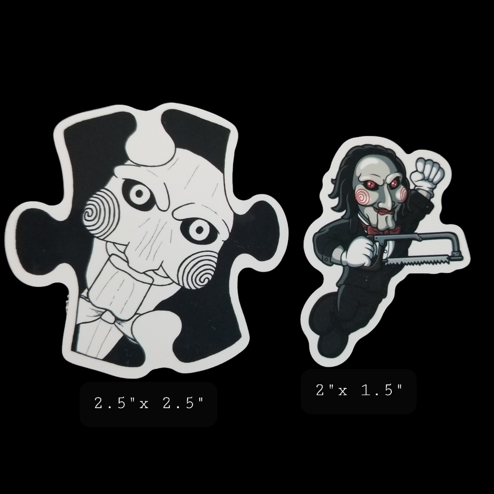 Jigsaw Vinyl Stickers Set Of 2 - Picture 2 of 2
